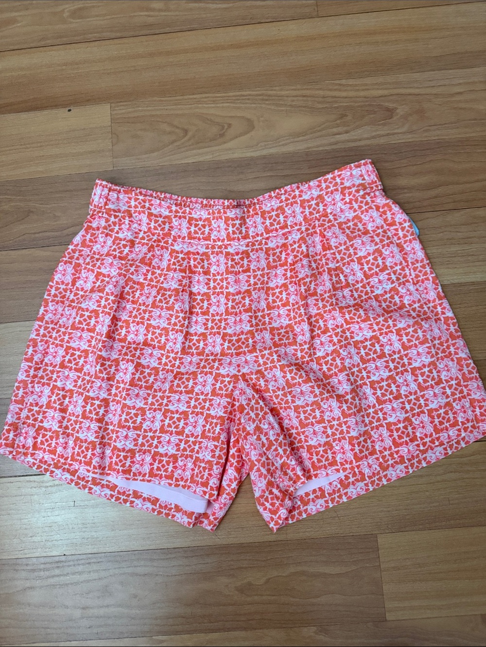 Vineyard Vines Coral Print High-Waist Women's Shorts